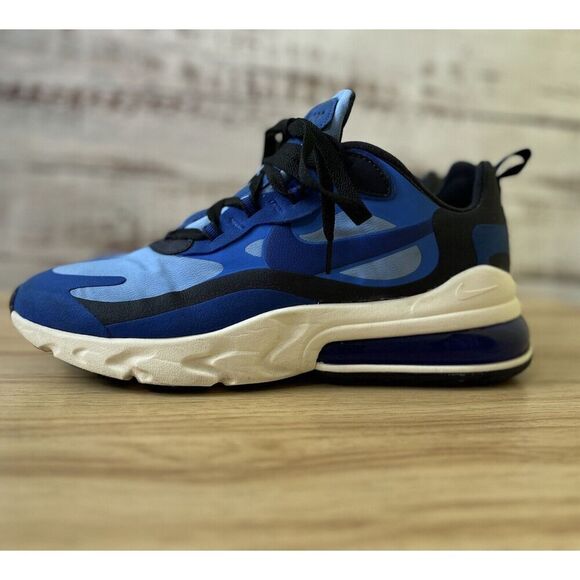 Nike Air Max 270 React Pacific University Hyper Blue Sneakers Men’s 11 EUC - Picture 1 of 11